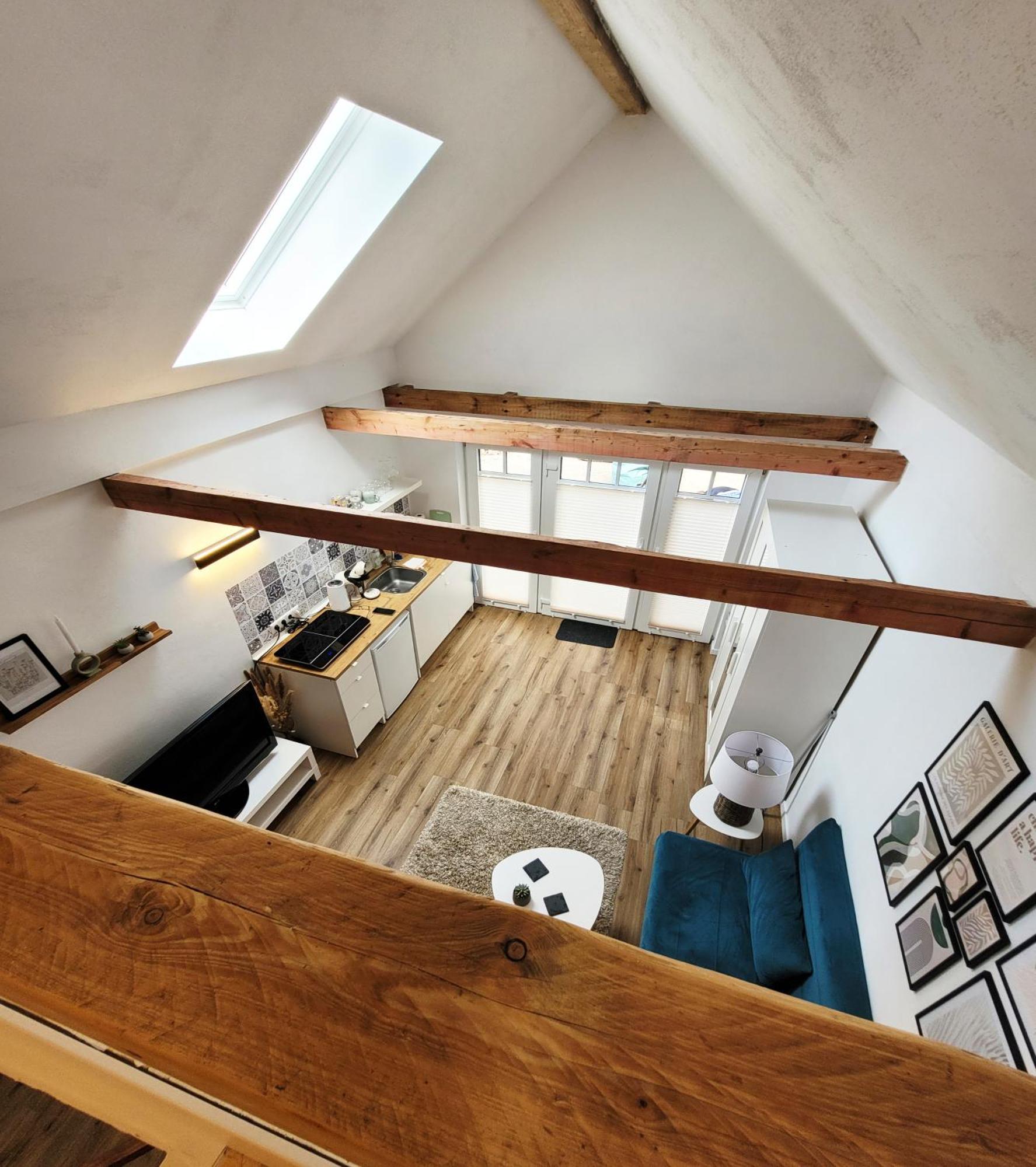 Modernes 1-Zimmer-Apartment Mit Galerie-Schlafkoje Im Skandinavischen Stil Ostenfeld  エクステリア 写真