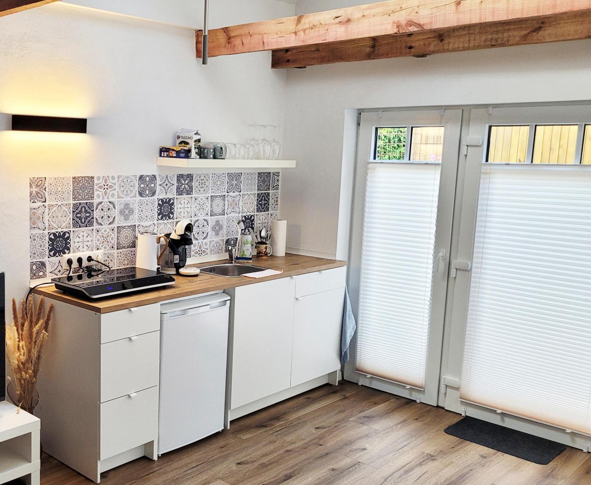 Modernes 1-Zimmer-Apartment Mit Galerie-Schlafkoje Im Skandinavischen Stil Ostenfeld  エクステリア 写真