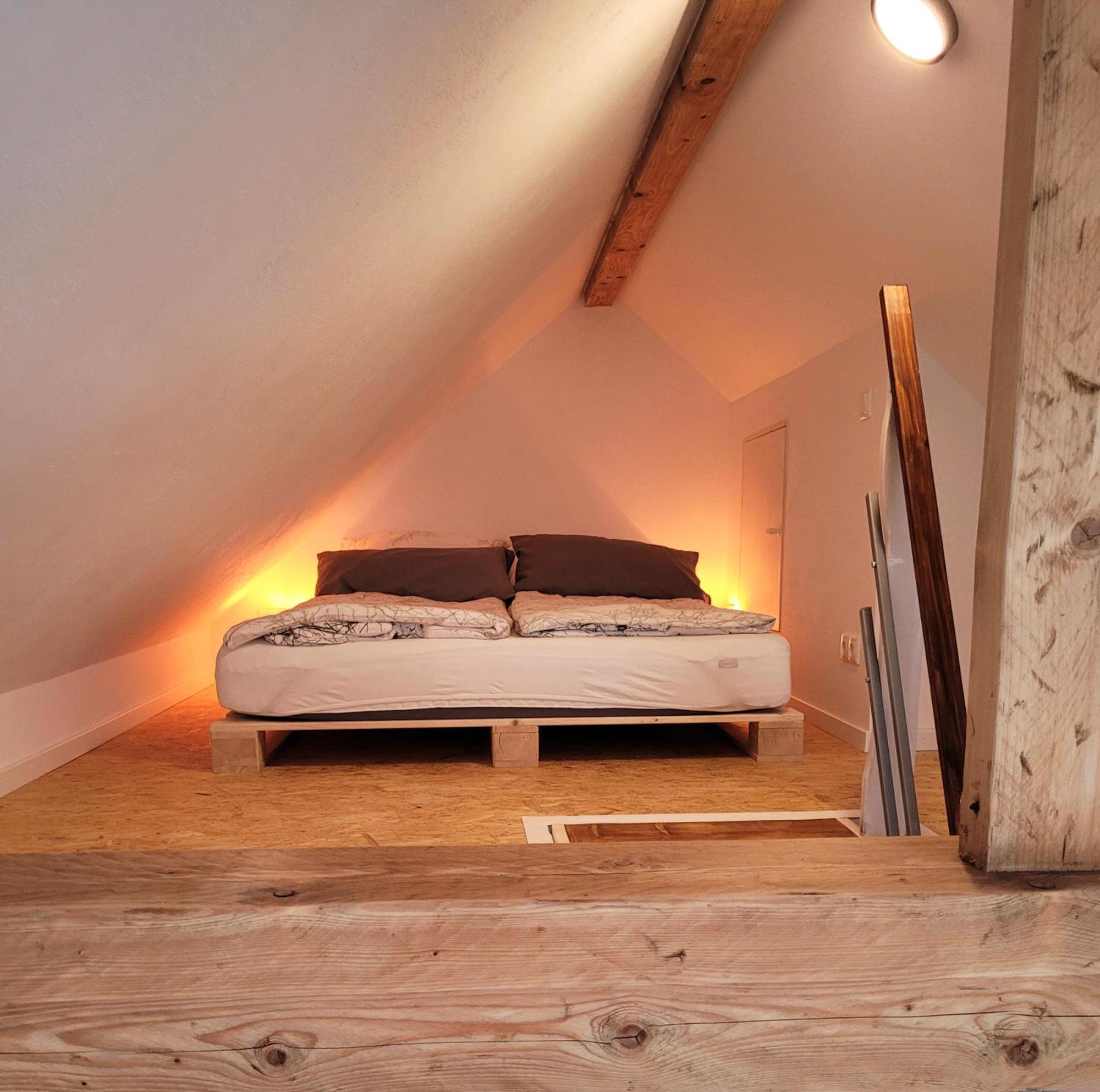 Modernes 1-Zimmer-Apartment Mit Galerie-Schlafkoje Im Skandinavischen Stil Ostenfeld  エクステリア 写真
