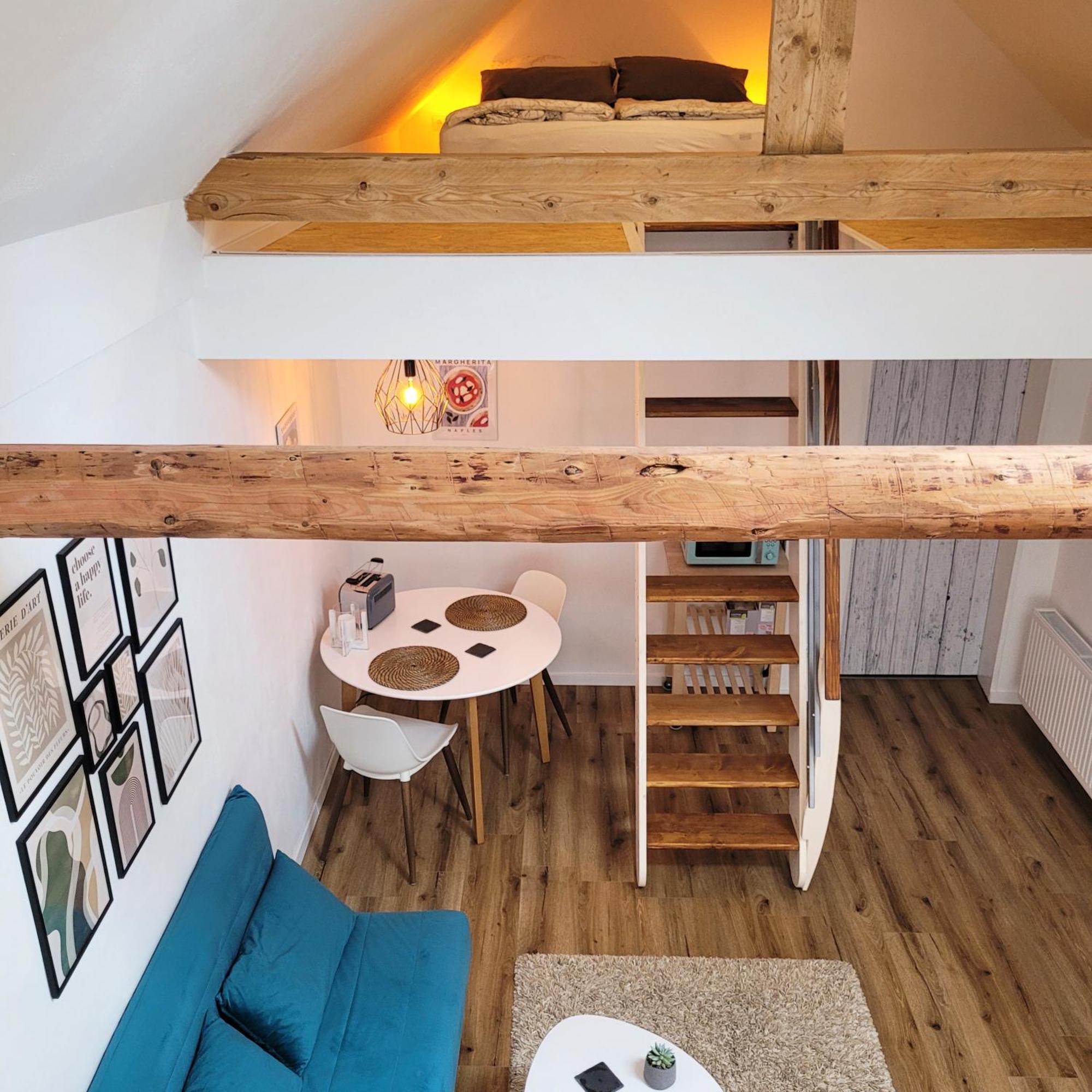 Modernes 1-Zimmer-Apartment Mit Galerie-Schlafkoje Im Skandinavischen Stil Ostenfeld  エクステリア 写真